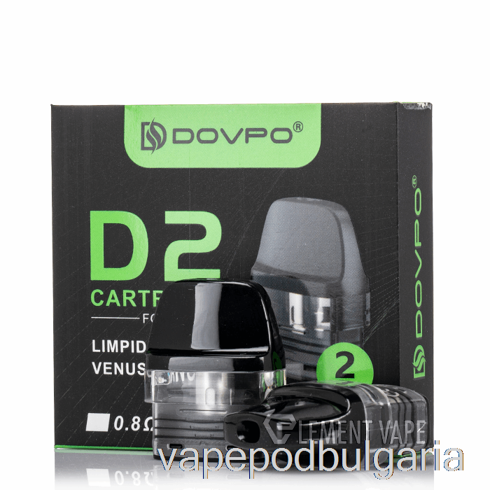 Vape Bulgaria Dovpo D2 Limpid Replacement Pods 0.8ohm D2 Pods